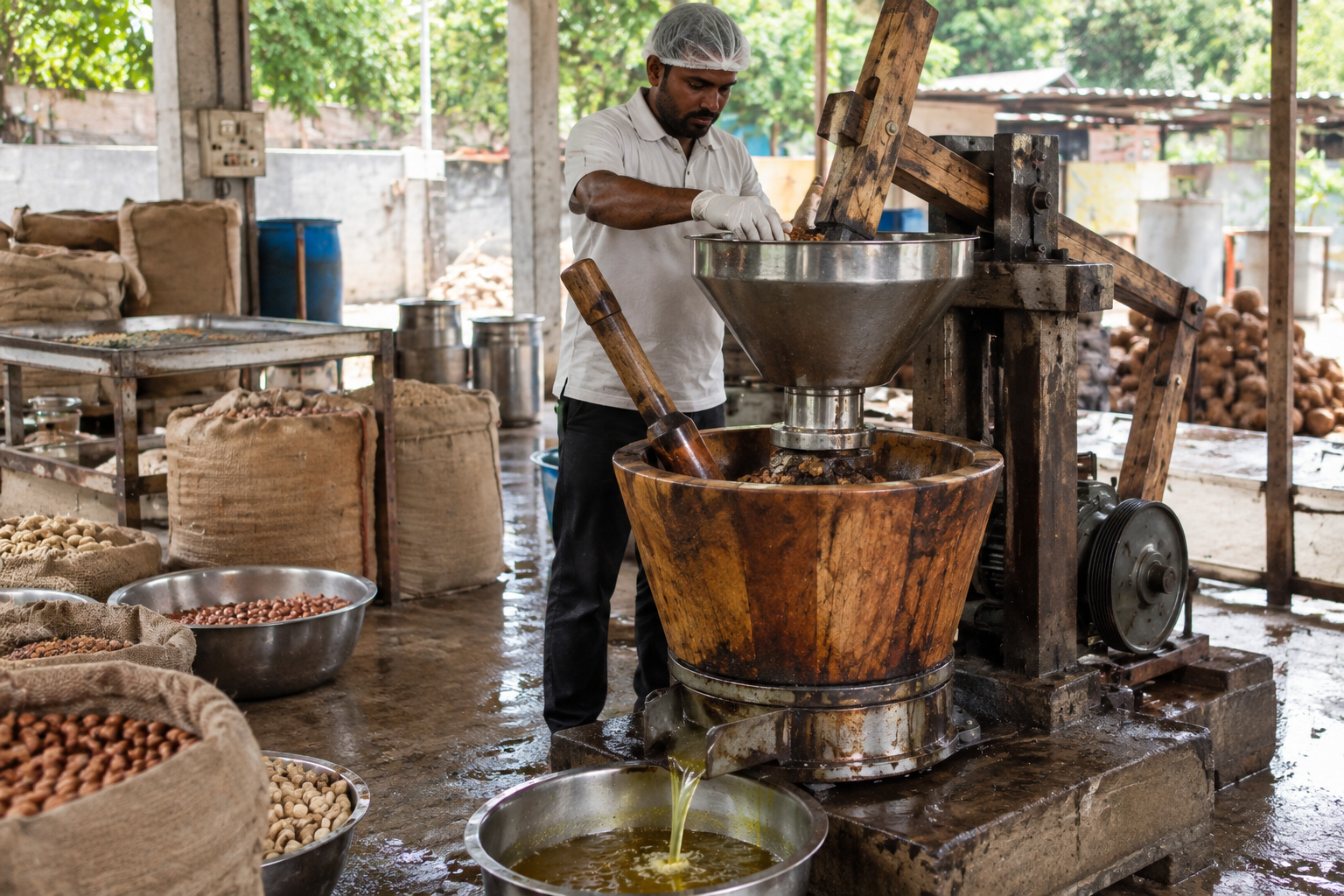 Nandu Organics ingredients and traditional food preparation